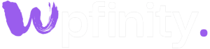 Wpfinity logo in white